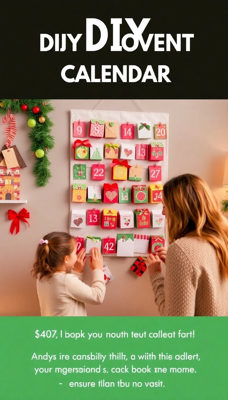 12 Heartwarming Christmas Traditions That Will Bring Your Family Closer Together (Wait Until You See #5!) - 1. Advent Calendar Countdown